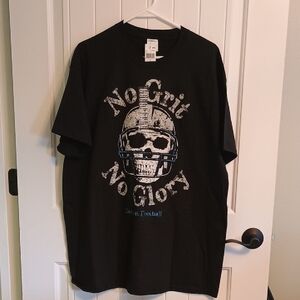 NWT Mens XL Black Detroit Lions "No Grit, No Glory" T-shirt Port & Company